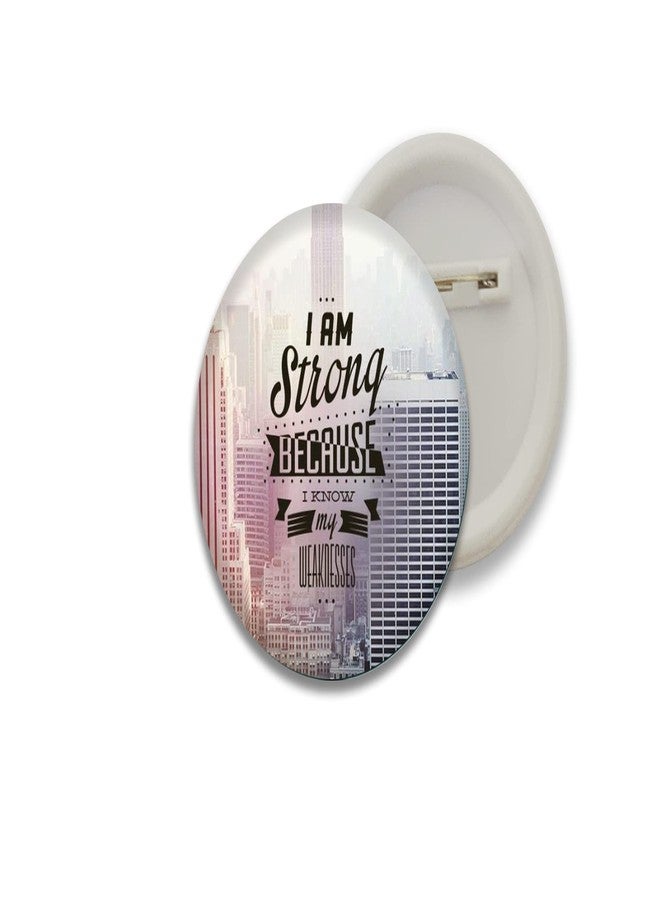 D2C Girls Motivational & Inspirational Button Badges (Pack of 5) - 'Good Time Be Strong' Pin for Bags, Backpacks & Gifts (58mm) - Image 4